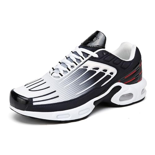 Mens Outdoor Lace Up Running Shoes Air Cushion Fashion Sneakers Casual Breathable Tennis Walking Athletic Sport Shoes for Men