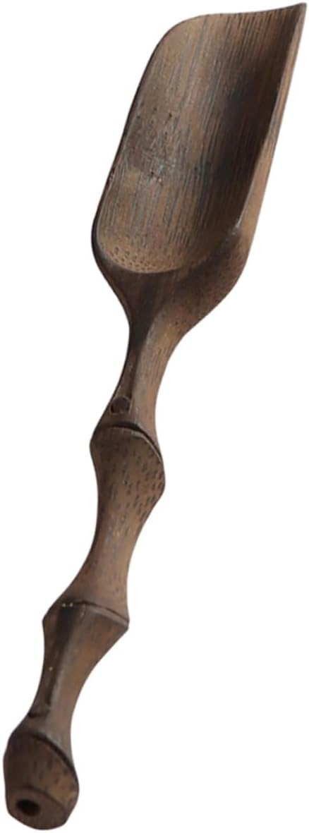 Carved Tea Spoon Scoop Unique Tea Shovel Accessory Restaurant Easy to Clean with Smooth Surface More