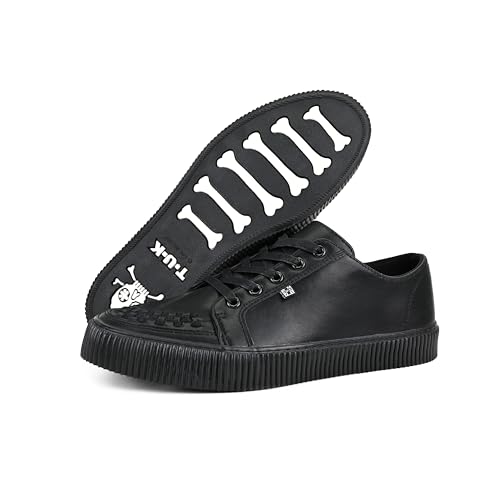 Zapatillas de moda T.U.K. de ante premium con estética punk y rock 4