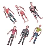TOYANDONA Mu&ntilde;ecos Zombis de Pl&aacute;stico Articulados Figuras Miniatura Resistentes para Decoraci&oacute;n de Fiesta y Juguetes de Broma