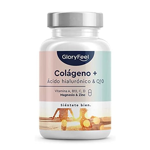 Colágeno Marino Hidrolizado + Ácido hialurónico + Coenzima Q10 + Magnesio + Zinc + Vitaminas A, C, D y B12 - Articulaciones Fuertes, Piel Tersa y Energía - 60 cápsulas (Suministro para 2 meses)