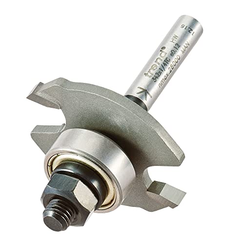 Trend Professional Biscuit Jointer Set Router Cutter Bit, 1/4 Inch Shank, 40mm Cut Diameter, 4mm Cut Length, Biscuit Sizes No.0, 10 & 20, 342X1/4TC