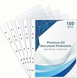 Klarsichthüllen a5 Glasklar Extra Stark, 180µ Prospekthüllen A...