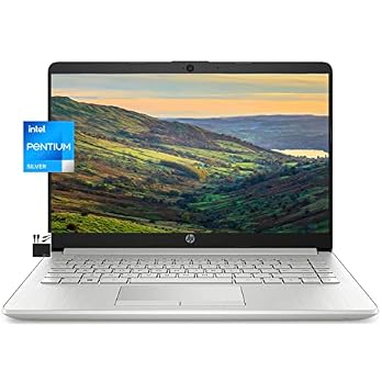2022 Newest HP Laptop Computer, 14″ HD Display, Quad-Core Intel Pentium N5030 (Upto 3.1GHz), 8GB RAM, 256GB SSD, HD Webcam, HDMI, Bluetooth, WiFi, RJ-45, 1-Year Office 365, Win10+MarxsolCables