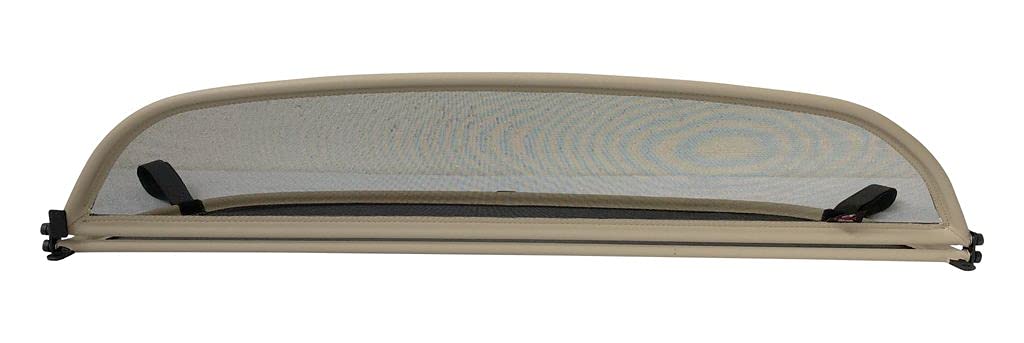 deflektor wiatru kompatybilny z Mercedes SL R230 rocznik 2001-2012 (Beżowy) – uniwersalny deflektor wiatru z montażowe bez torby