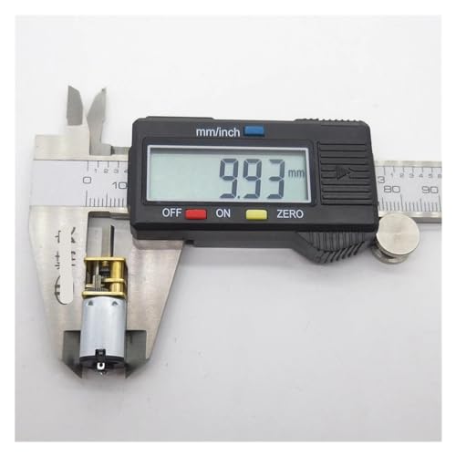 Moteur de réduction d'engrenage GA12-N20 en acier micro usiné 3V