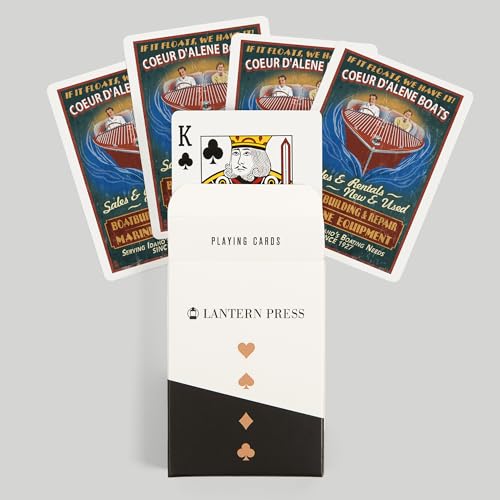 Baraja de naipes poker tamaño Lanterna Press miniatura 6