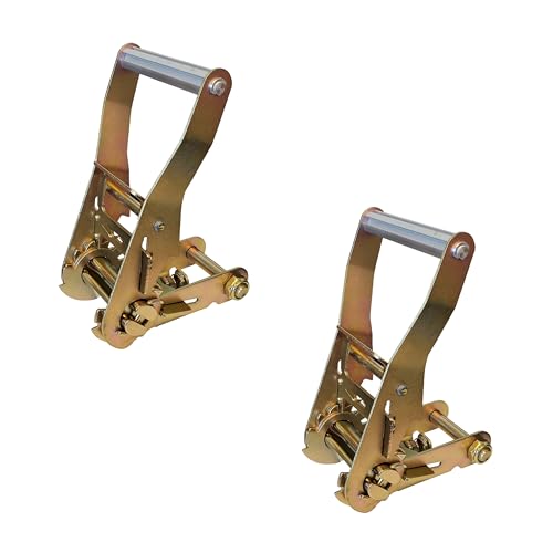 Image of Mega Cargo Control 2 inch Replacement Standard Ratchets (2 - Pack) | Ratchet Strap Tie Down Buckles for 2 inch Webbing | Towing & Flatbed,
