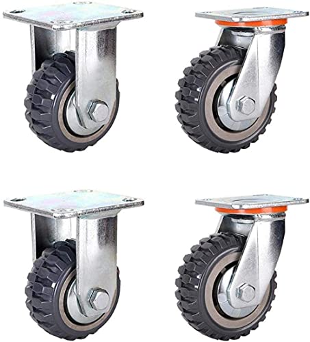 Roue pivotante X4 roulettes de transport polyuréthane charges lourdes
