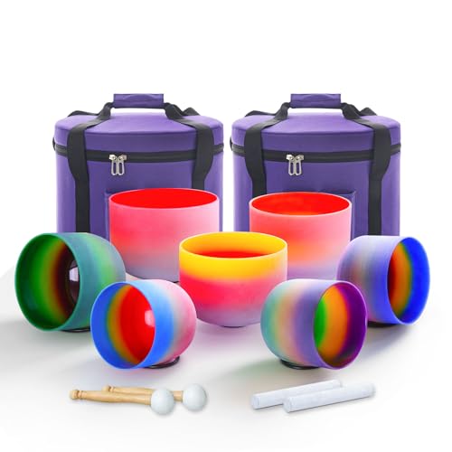 Hye-eun 432Hz Crystal Singing Bowls Set of 7
