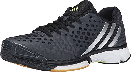 adidas Performance Women's Volley Response Boost W Shoe,Dark Grey/Silver/Frozen Yellow,5 M US