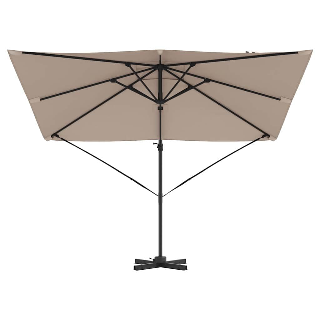 Genérico Parasol Roma Taupé 286 x 284 x 265 cm Aluminio y poliéster,Casa y jardín,Jardín,Artículos de Exterior,Sombrillas-42003338