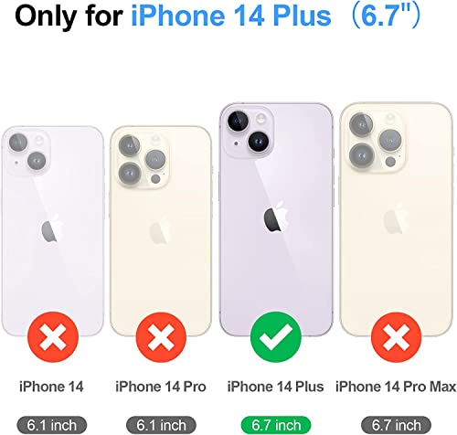 Image of MIDOS Back Cover Compatible with iPhone 14 Plus Liquid Silicone Case Full Protection Shock Proof Back Cover for iPhone 14 Plus (Sc-Lilac)