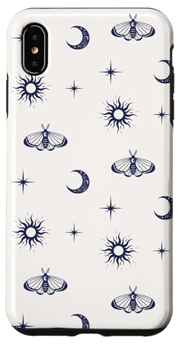 Celestial Moon, Sun, Star and Moth Pattern �X�}�z�P�[�X iPhone XS Max �p
