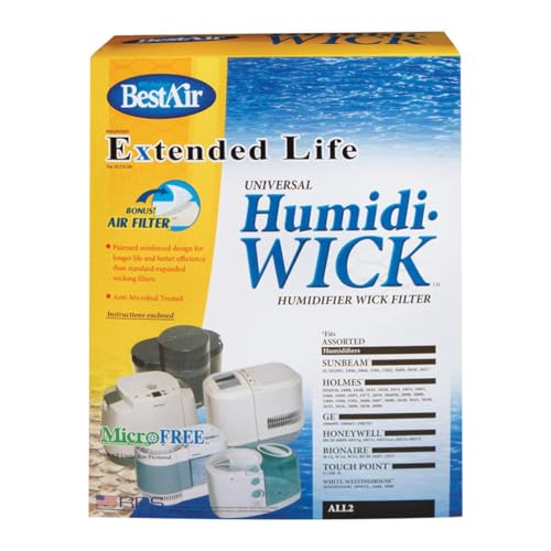 Bestair All-2-pdq-3 Extended Life Universal Wick Filter For Humidifiers