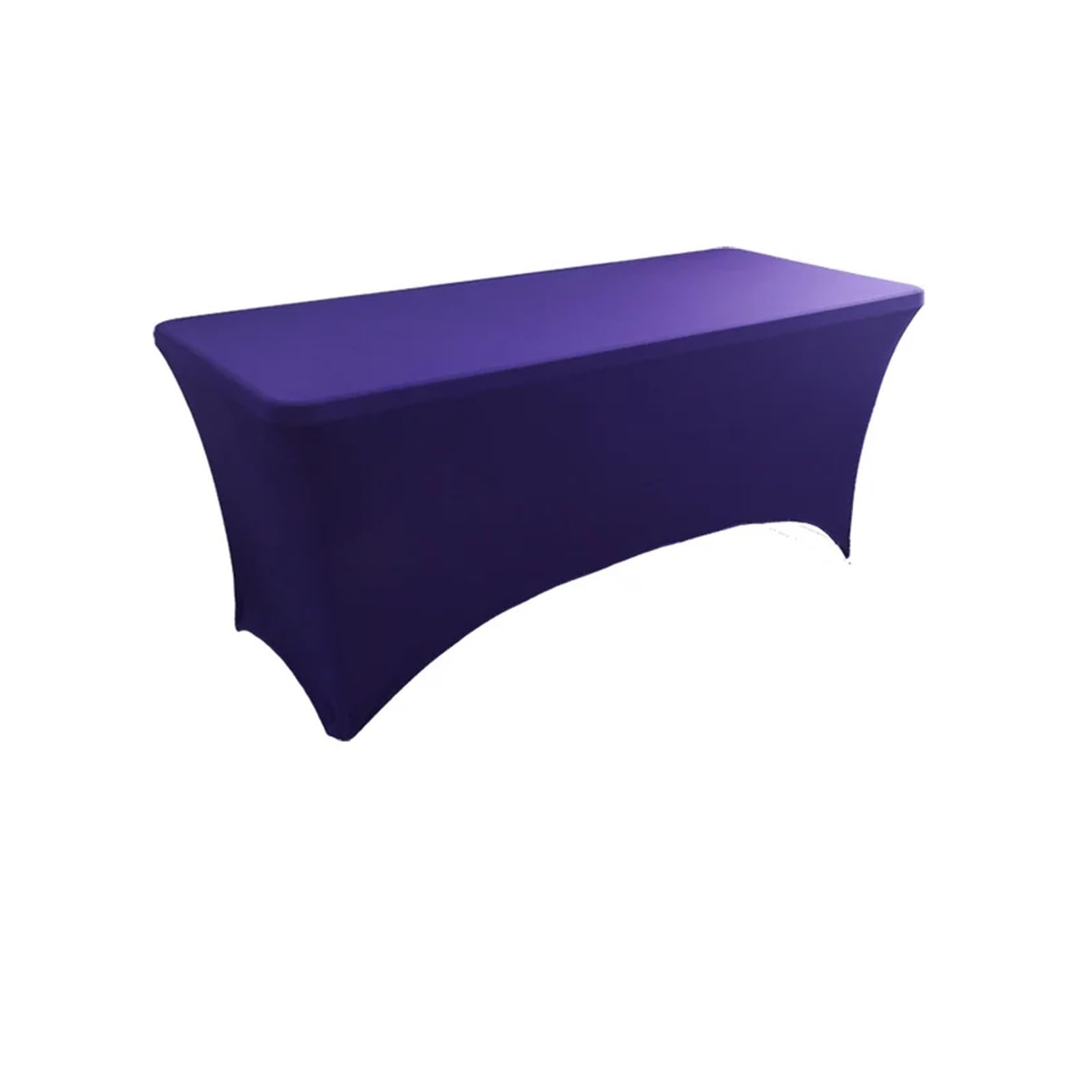 Nappe table exterieur extensible violette 8 ft couverture de table rectangulaire pliante spandex