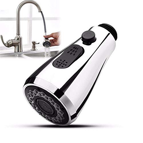 Boquilla de rociado para grifo de cocina blanco giratorio 360 6