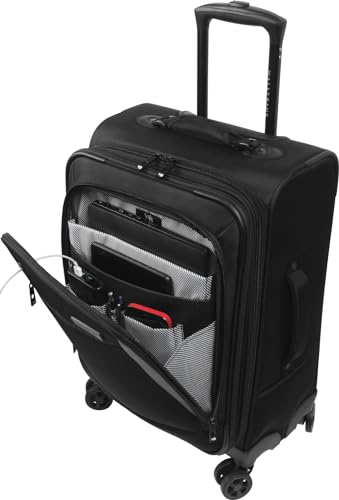 Valise cabine ordinateur portable extensible 20" noir WallyBags