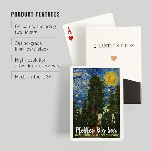 Lantern Press Big Sur Baraja de Póker, 52 cartas miniatura 3