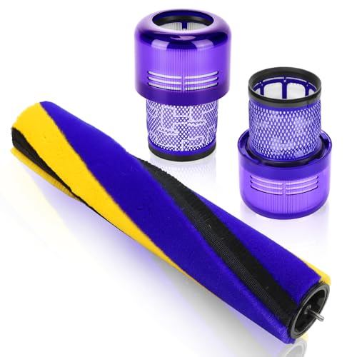 Image of Brush Roller and Filter for Dyson V15 Detect /V15 Detect Plus Vacuum Cleaner, V15 Replacements Parts #970013-02 & 971634-01