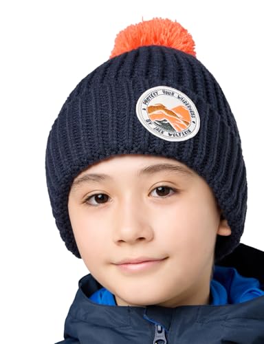 Jack Wolfskin Unisex Kinder Pompom Badge K Beanie-Mütze, Night...