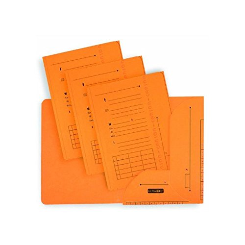 ELBA Pqt de 25 chemises sous dossier HV ULTIMATE 2 rabats Kraft 240g Jaune d'or