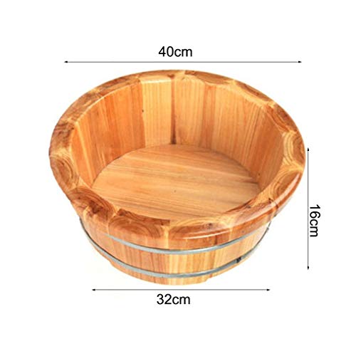 Spa de pies de madera de cedro artesanal miniatura 2