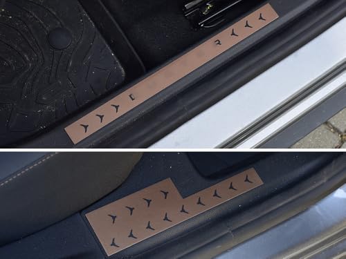 Protection seuil inox Dacia Duster III anti-rayure Copper-Brown 4x
