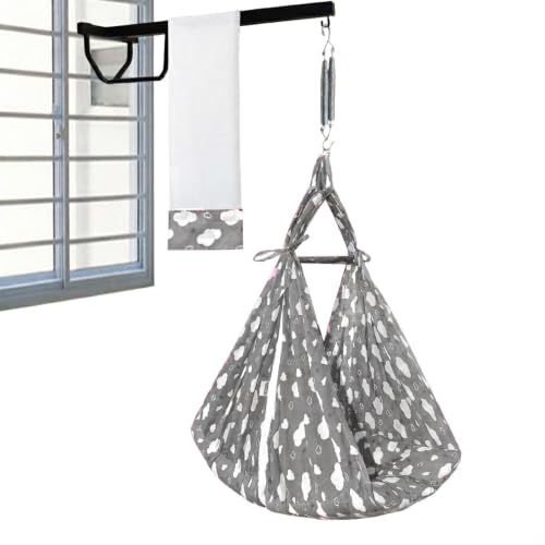 Image of Vparents Sleeping Essentials with Mosquito Net & Spring with Window Stand, Sunny(Grey)