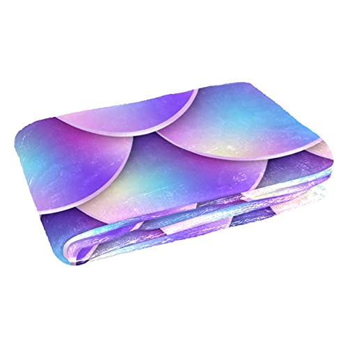 Couverture queue de sirène pastel plaid chaud lit camping plage