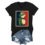 Portland Frog Protester Shirt Portland Frog T-Shirt V Neck Unisex