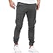 JEsilunmaMY Casual Cargo Pants for Men Multi-Pocket Outdoor Cotton Joggers Pants Solid Color Slacks Athletic Hiking Trousers (Dark Grey,X-Large)