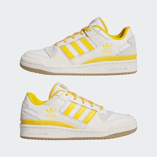 adidas Originals Women's Forum Low Shoes, Cream White/Crew Yellow/Cloud White, US 10 W3