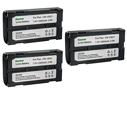 Kastar 3-Pack VW-VBD1 Battery Replacement for VW-VBD2E,