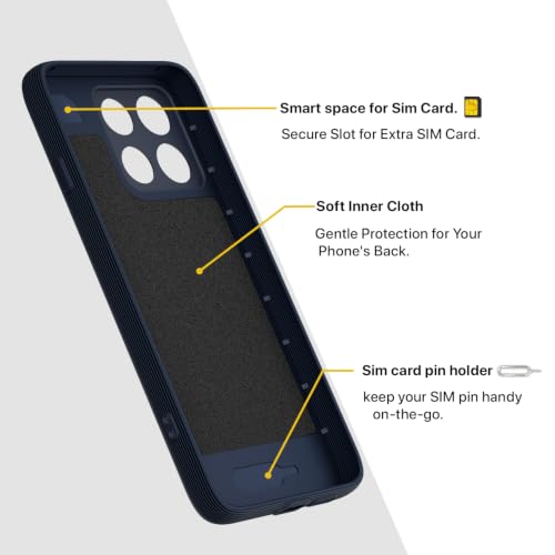 Image of Outlouders Back Cover for Motorola Moto Edge 70 Max 5G | Full Camera Protection | TPU Soft Flexible Shockproof Bumper Case (Blue)