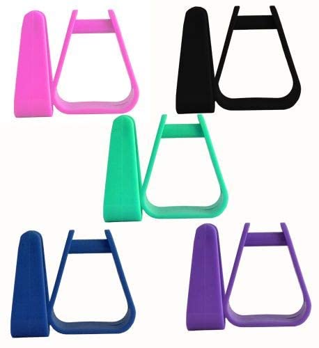 Showman Molded Plastic Pony Stirrups (Black)
