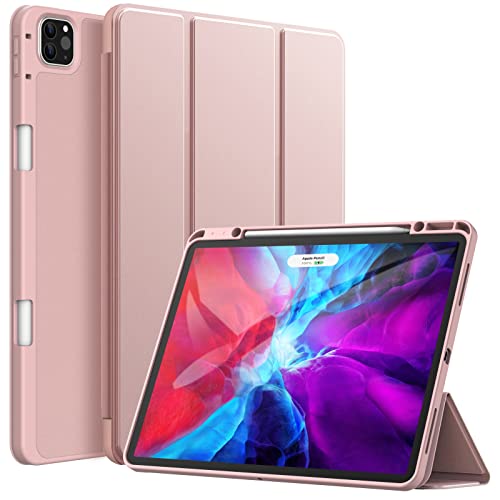 JETech Case for iPad Pro 12.9-Inch (2020/2018 Model, 4th/3rd Generation) with Pencil Holder, Support 2nd Pencil Charging