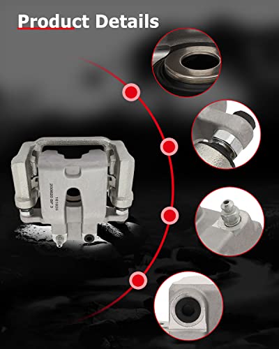 Image of cciyu Rear Left & Right Brake Calipers Assembly w /Bracket 18B4970 18B4971 for Chrysler for 300,for Dodge for Challenger /for Charger /for Magnum,2012-2016 for Dodge for Challenger fit Solid Rotors only