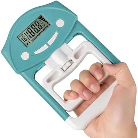 Grip Strength Tester, Hand Grip Dynamometer, Electronic Hand Grip Strength Tester Grip Strengthener Hand Exerciser Meter Digital Hand Grip Training Gauge 220 Lbs / 99 Kgs for Sports, School, Office and Home Use Cover