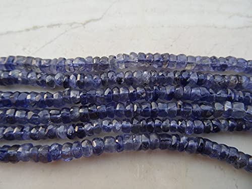 Fil de iolite 3mm idéal pour réussir vos enfilages de colliers fins sans effort