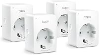 TP-Link Tapo P100 Okos WiFi Konnektor 4 db-os Csomag - Alexa és Google Home Kompatibilis, Távirányítható, Hangvezérelhető, Hub Nélküli 1