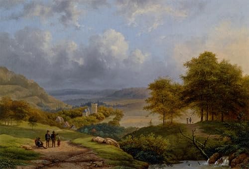 Tableau paysage d'été près de Clèves pour la décoration murale du salon