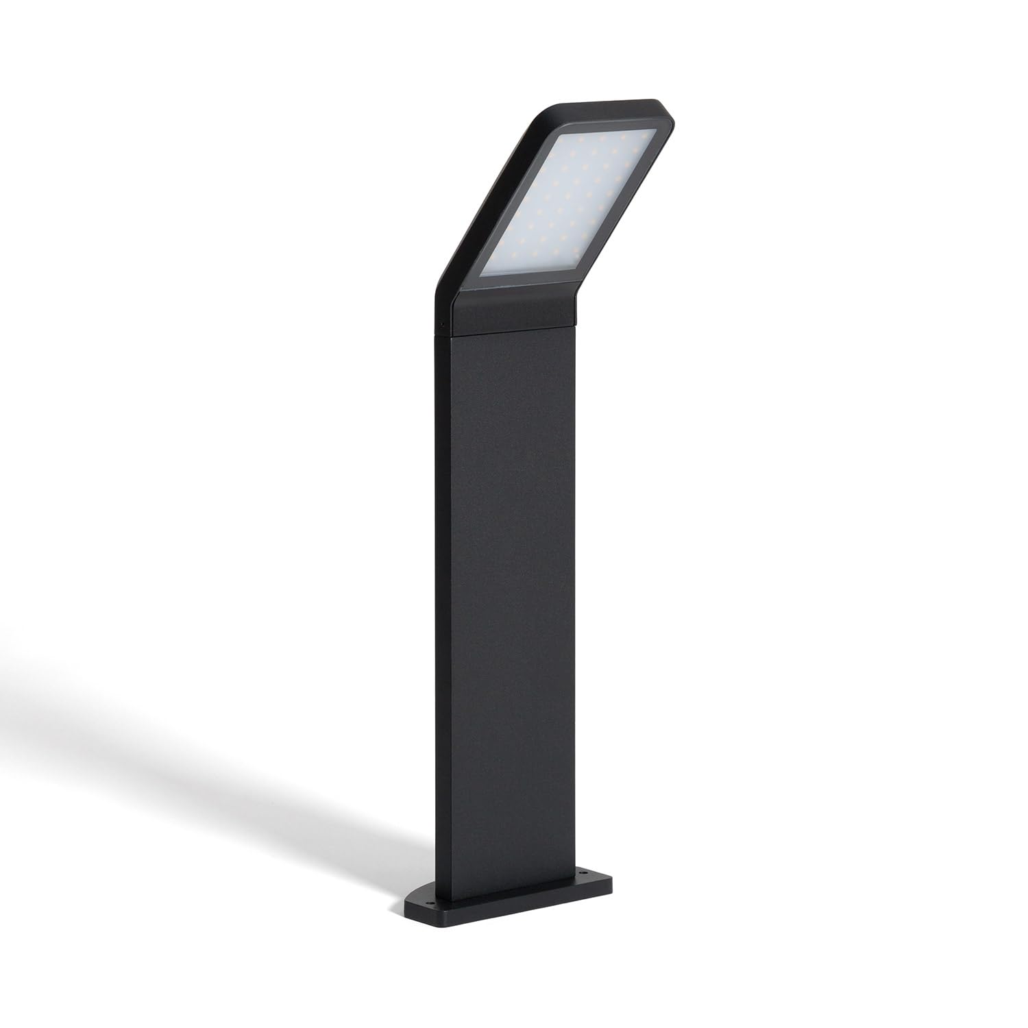 LEDKIA Baliza Exterior LED 9.5W Superficie Pie 50cm Aluminio Legacy Negro