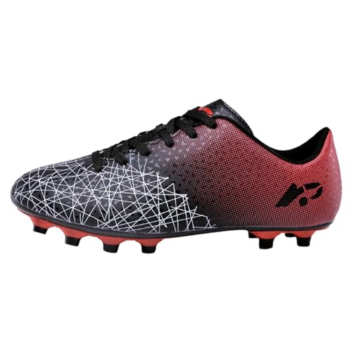 Zapatos de fútbol niño y niña transpirables con crampones antideslizantes de cuero