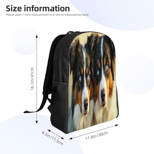 Lightweight Backpack Blue Eyes Companions 16Inch Waterproof Backpack Gym Casual Daypack for Women Men Gift4