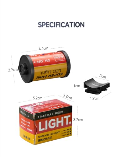 TTARTISAN Mini LED Video Light, 3000K/4500K/6000K Magnetic Small Panel Light for Photography, Vlog, Live Streaming