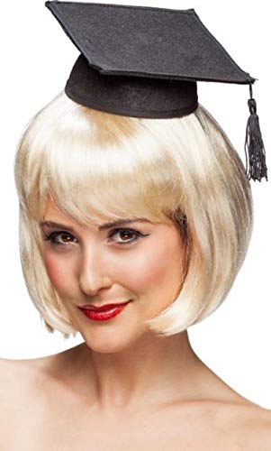 Donna Sexy Graduate Diploma Laurea Professore Insegnante Mortaio Collegio Costume Mini Cappello Vestito Accessorio
