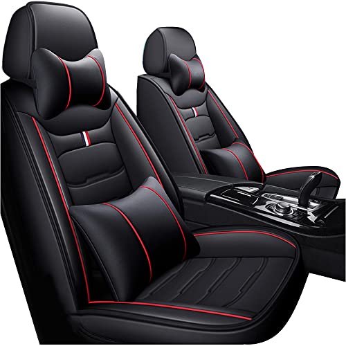 🍀I nostri coprisedili sono coprisedili universali in pelle a 5 posti per auto, Per Mazda 2 3 6 CX3 MX5 CX-30. Il materiale in spugna super elastico ad alta densità viene utilizzato per i centri dei coprisedili, viene applicata la pelle PU per creare le altre parti, avendo una grande resistenza da indossare, il set completo di coprisedili è altamente resistente all'acqua e protegge da versamenti accidentali.