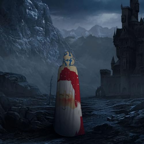 Cape à capuche Noël de 150 cm pour déguisement carnaval