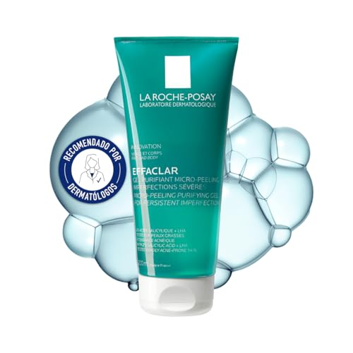 La Roche-Posay Effaclar Gel Purifican MICROPEELING TUBO 200ML PARA2, Estándar, Único, 200